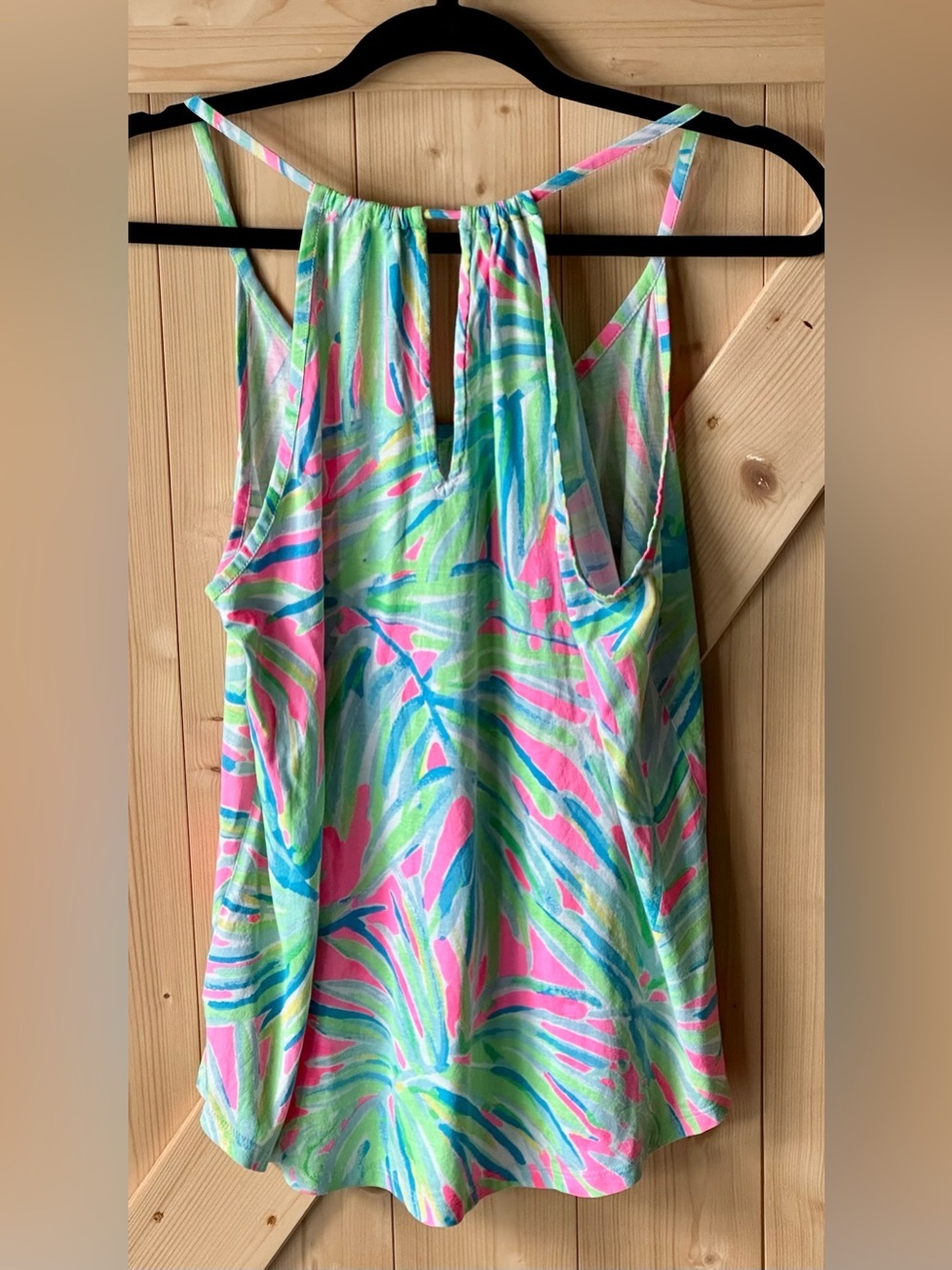 Lilly Pulitzer Lacy Tank Top Size Small Pima Cotton Modal Flowy - Picture 3 of 7